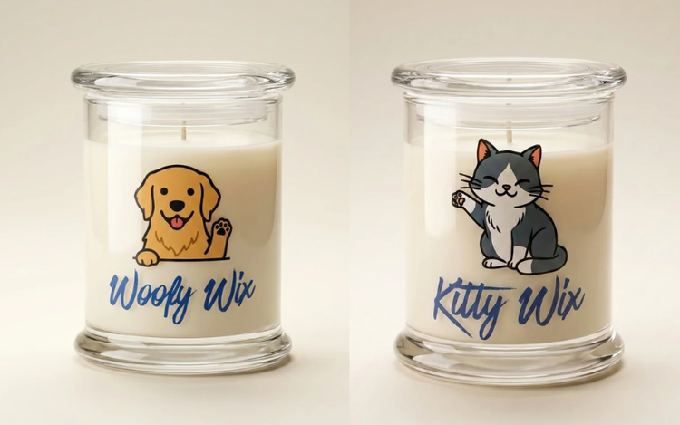 Woofy Wix vs. Kitty Wix Candle