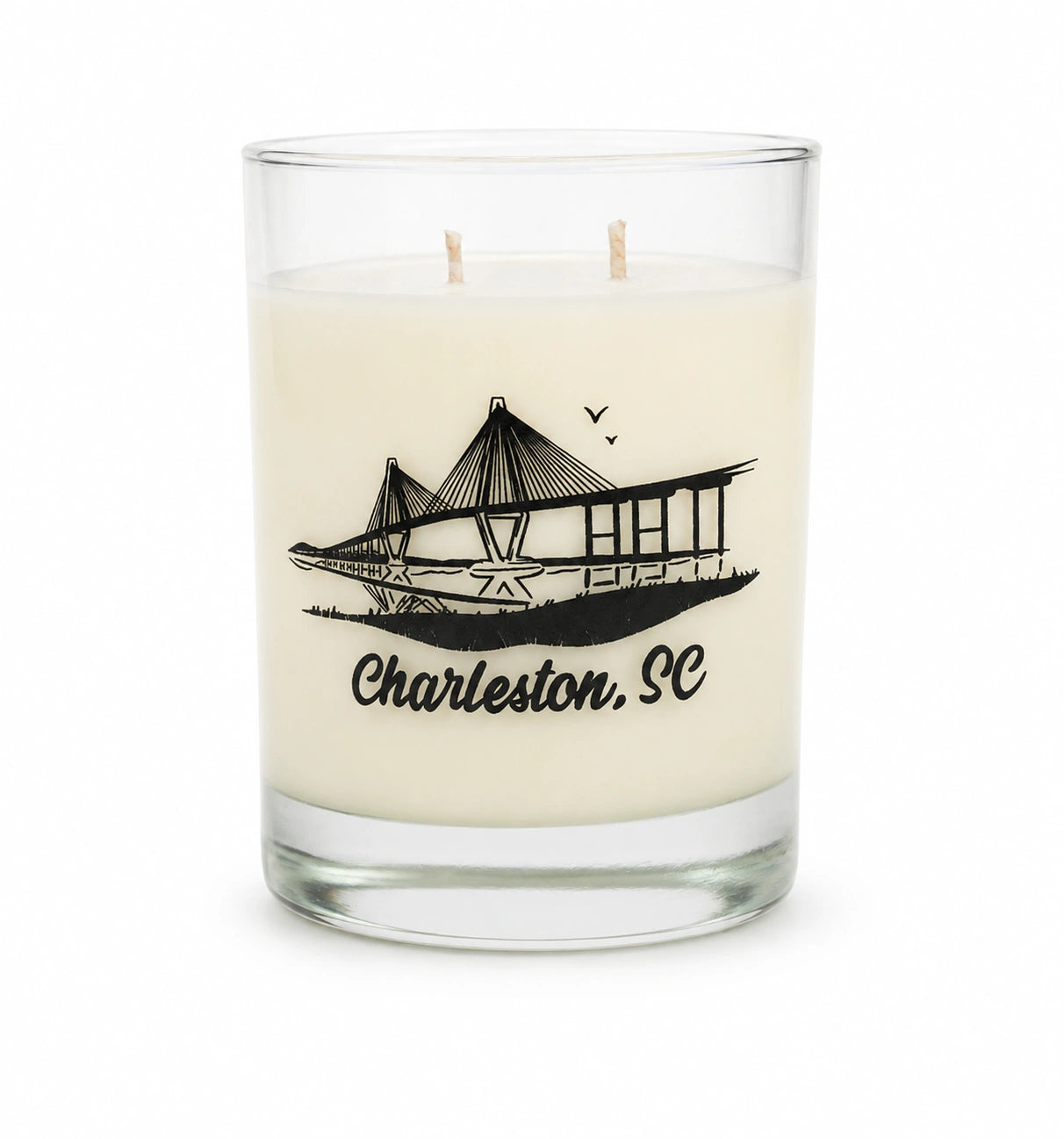 Charleston Bridge Candle in Whiskey Glass
