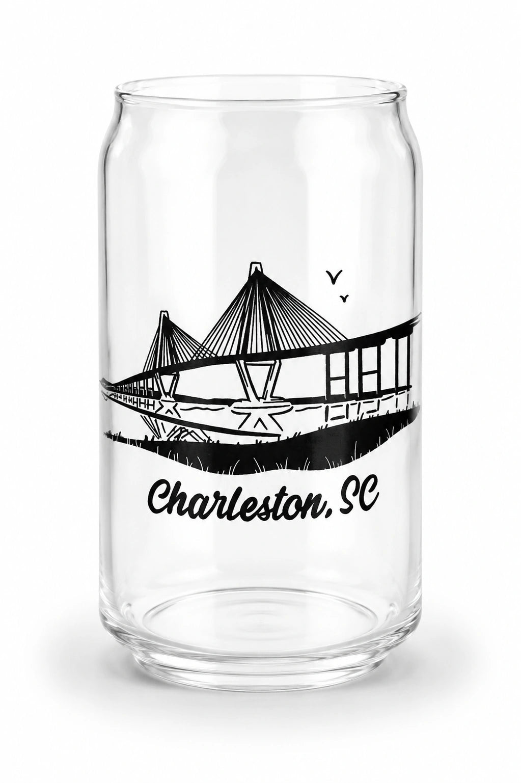 Charleston Bridge Empty  Glass