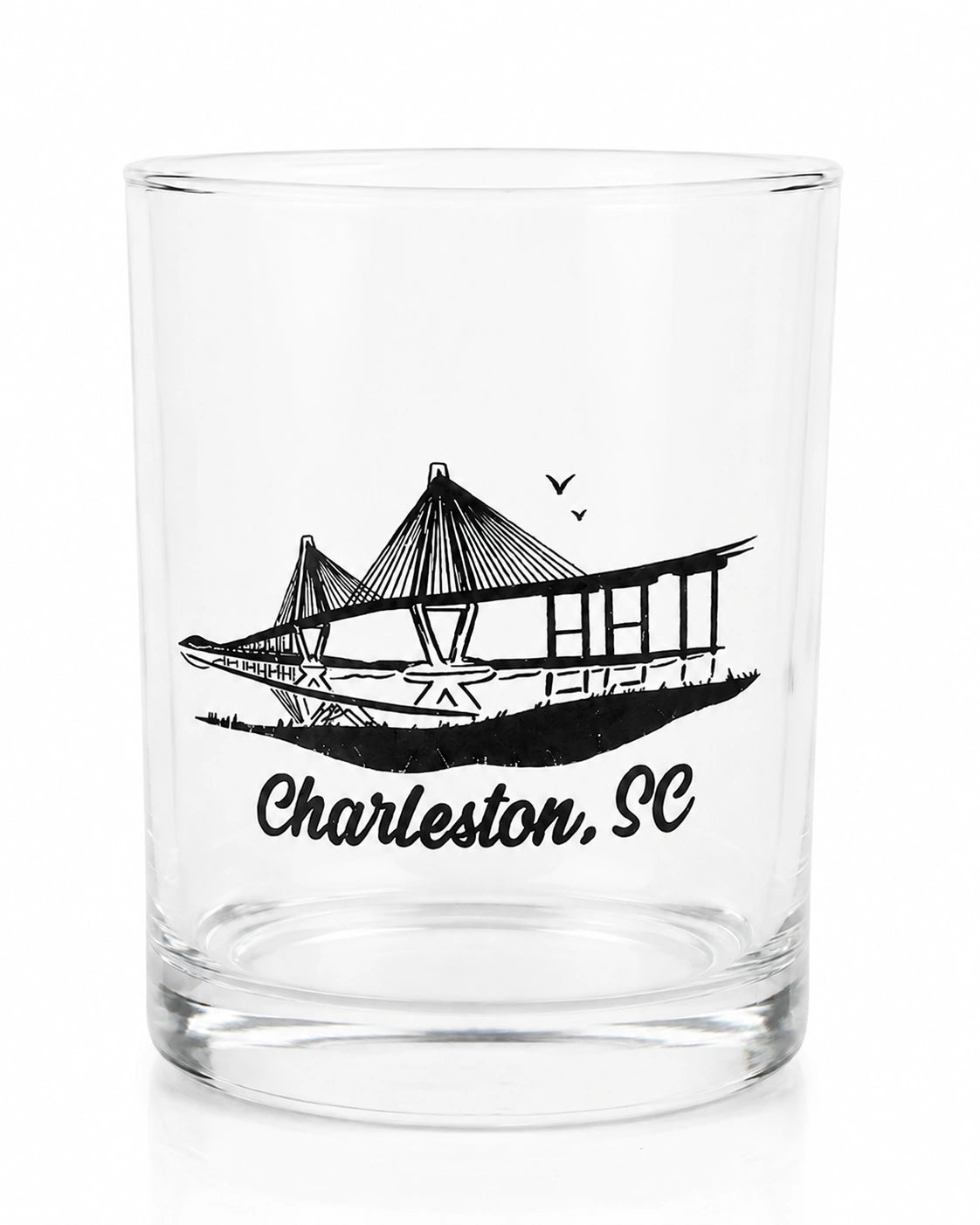 Charleston Bridge Empty  Glass
