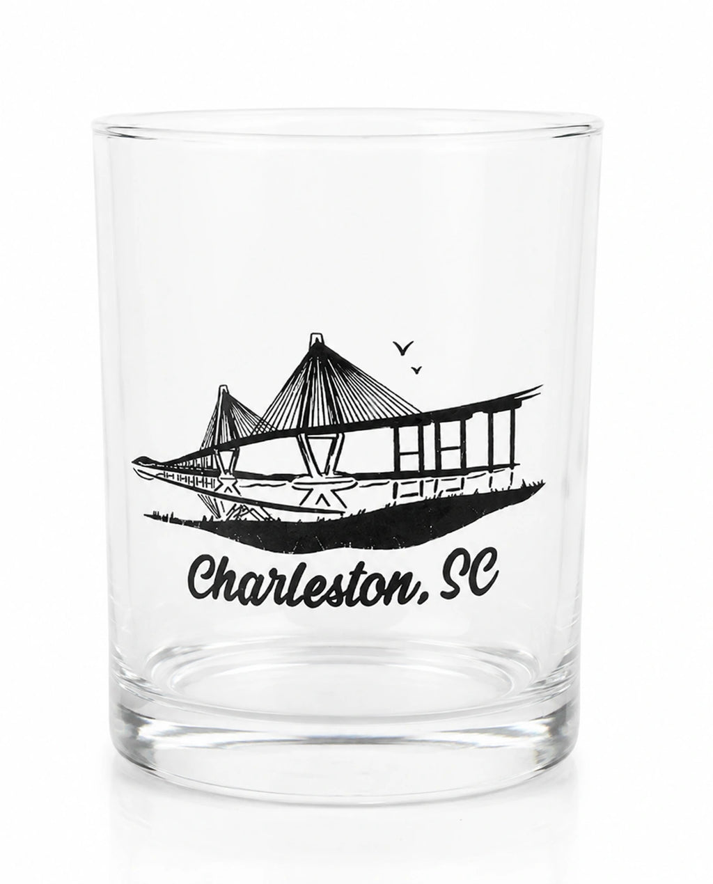 Charleston Bridge Empty  Glass