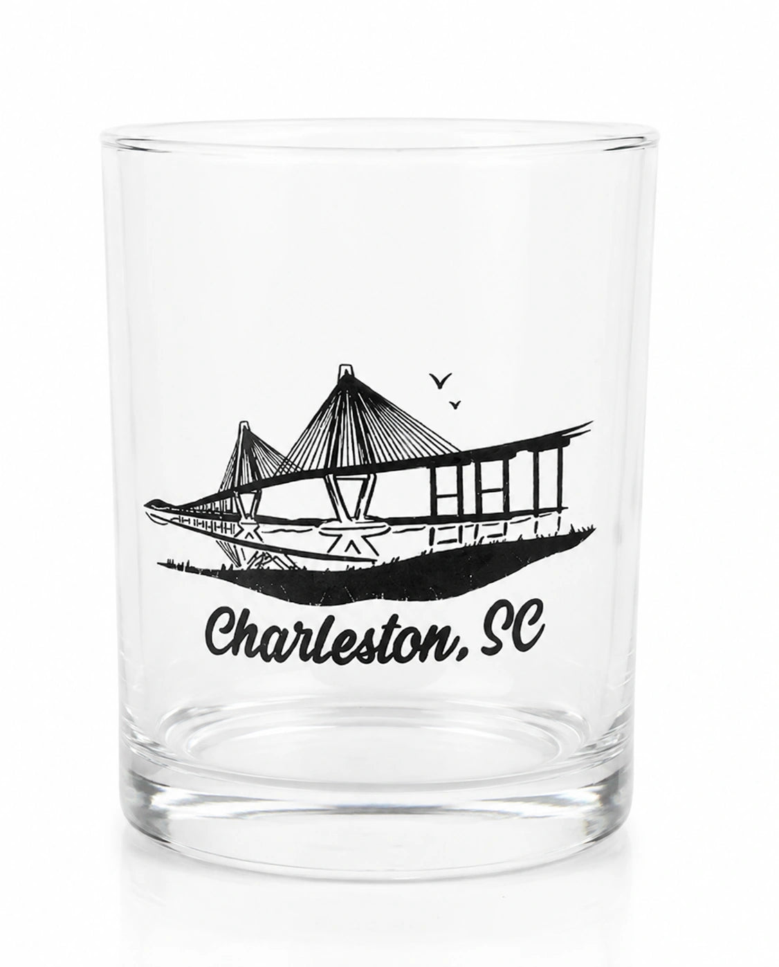 Charleston Bridge Empty  Glass