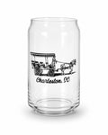 Charleston Horse & Carriage Empty Glass.