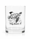 Folly Turtle Whisky Empty Glass