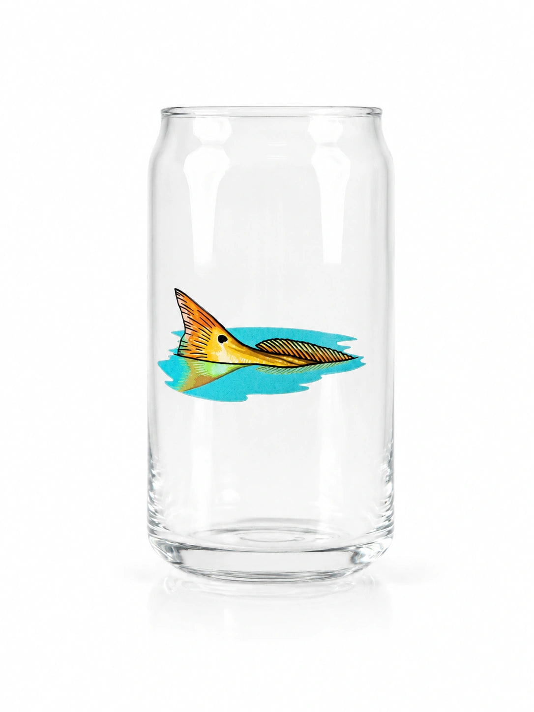 Red Drum Empty Glass