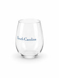 South Carolina Stemless Empty Wine Glass