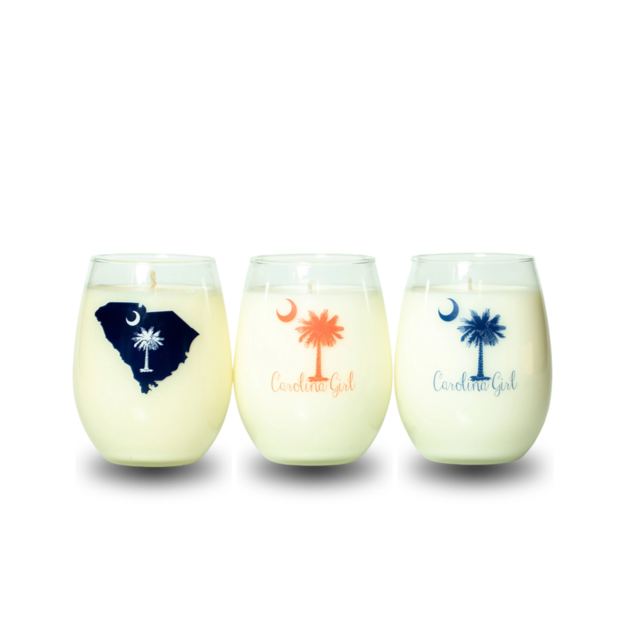 Carolina Girl Stemless Wine - Blue