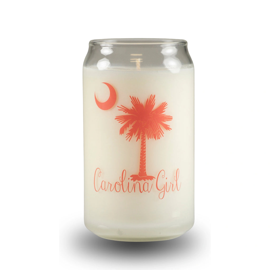 Carolina Girl Can Glass - Pink