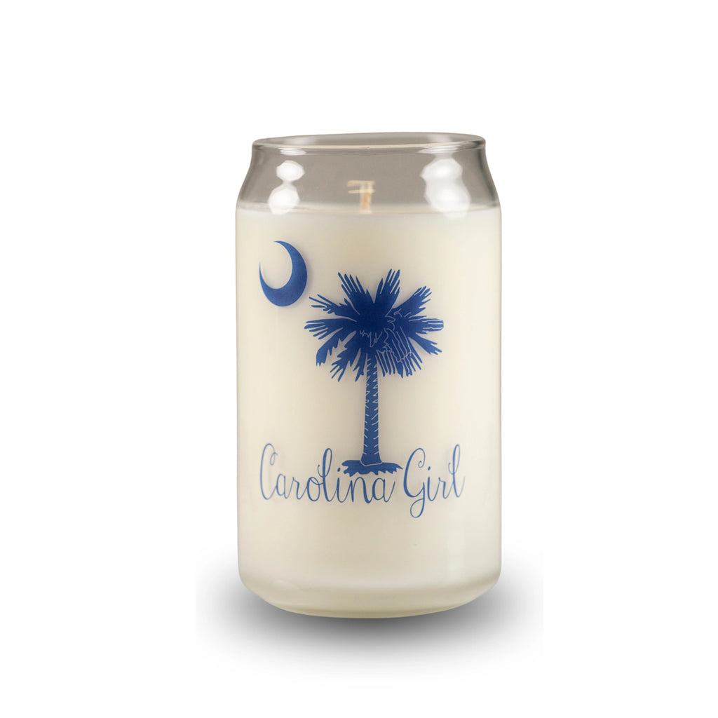 Carolina Girl Can Glass - Blue