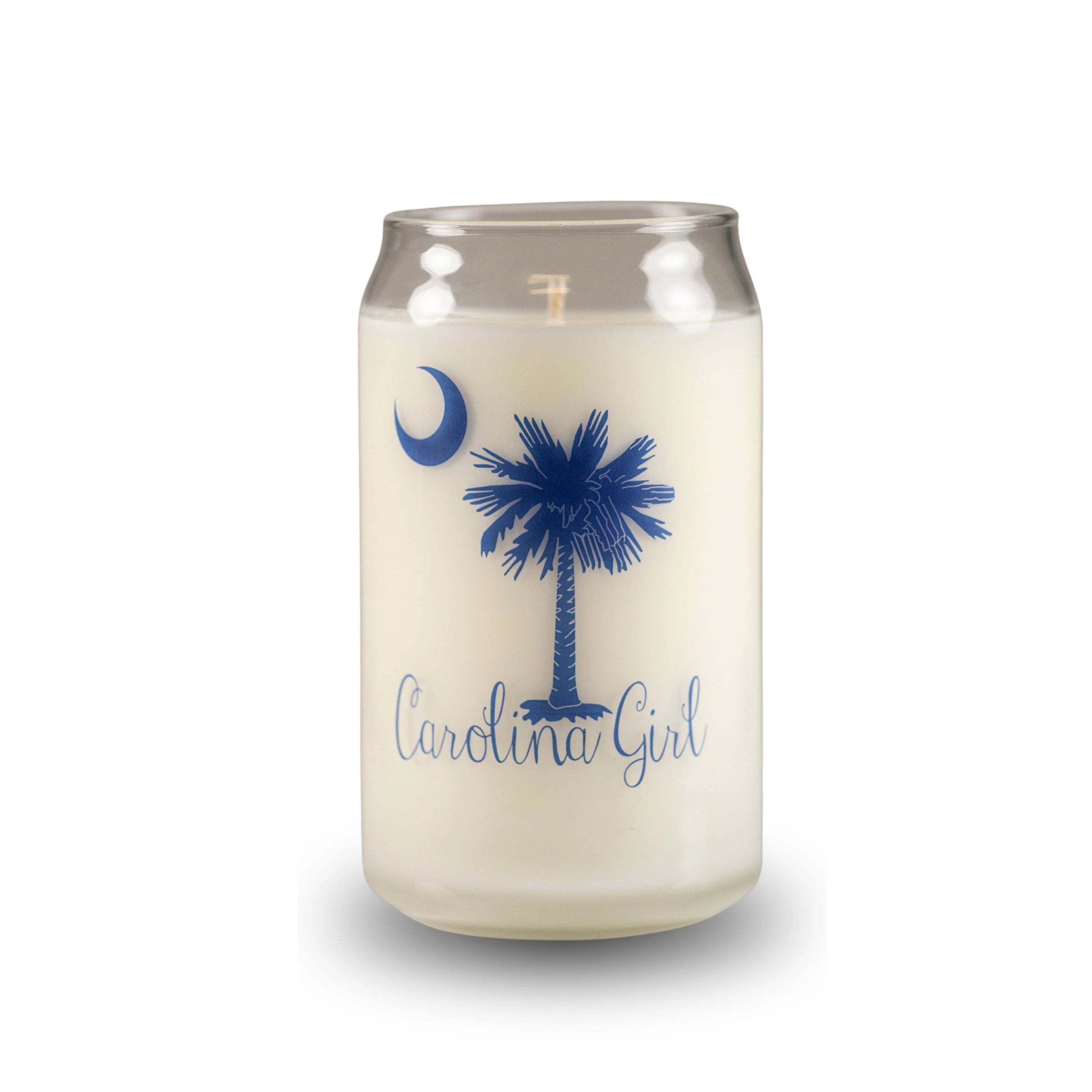 Carolina Girl Can Glass - Blue