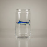 Blue Marlin 16oz Can Glass