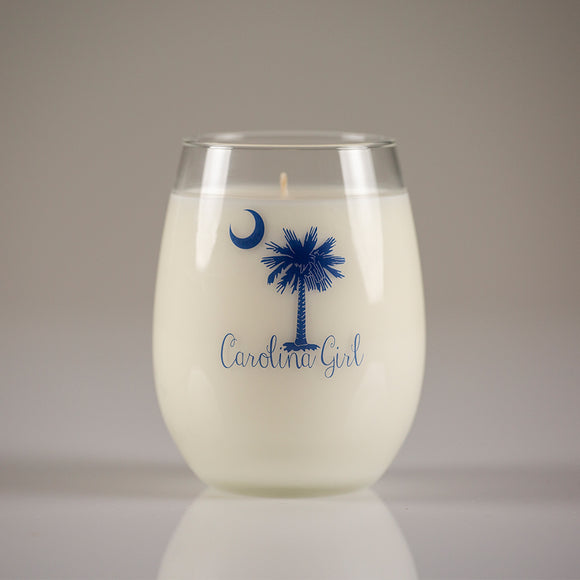 Carolina Girl Stemless Wine - Blue